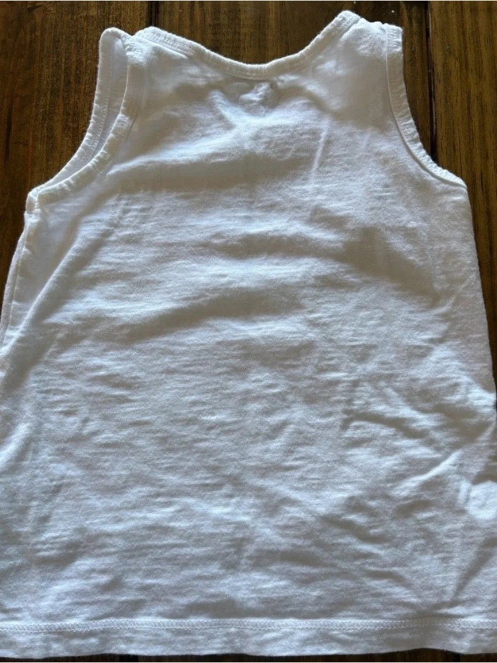 Carter's White Lace Trim Tank Top